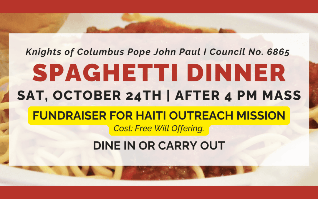 Knights of Columbus’ Spaghetti Dinner