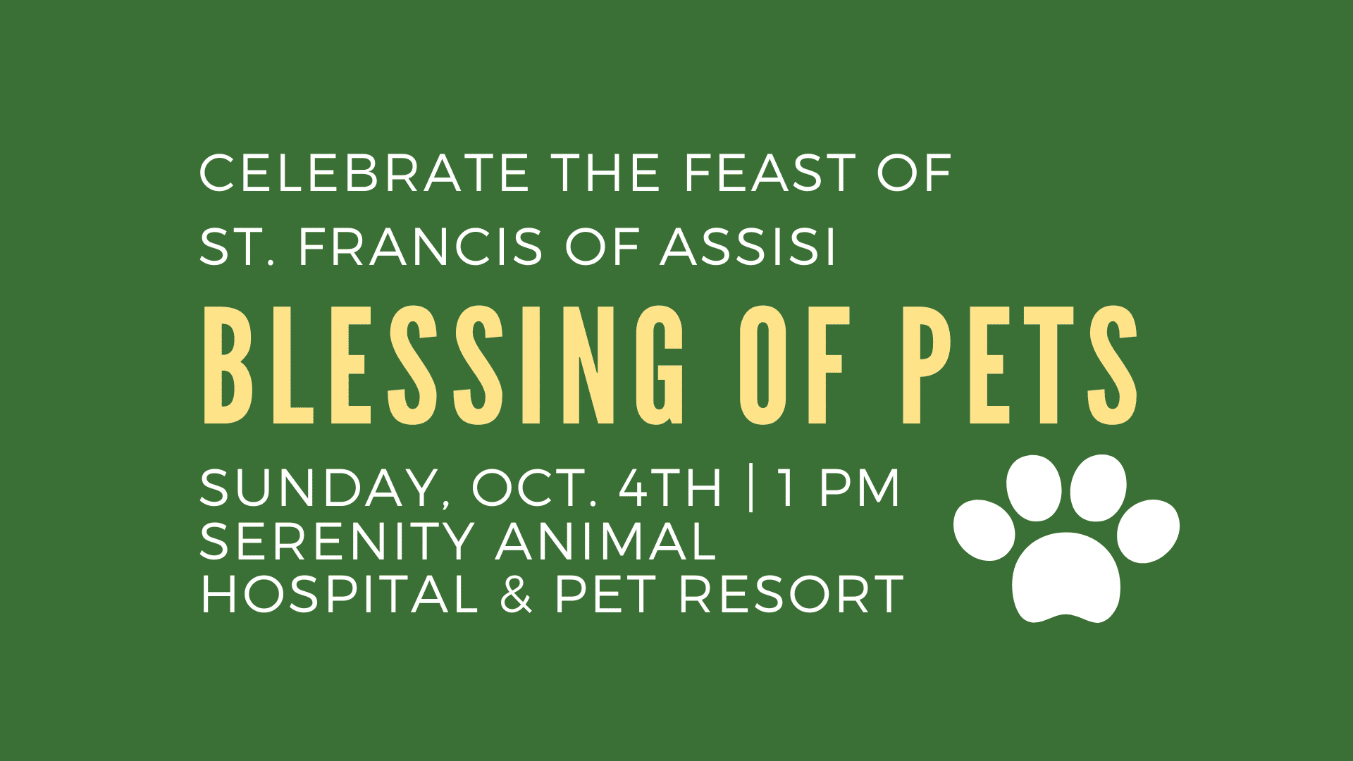 Blessing of Pets